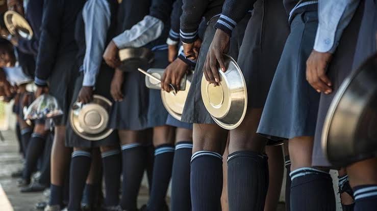 Learners in school uniform